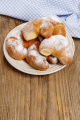 Delicious french croissants