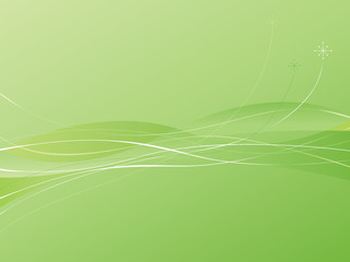 Green Swooshie Background