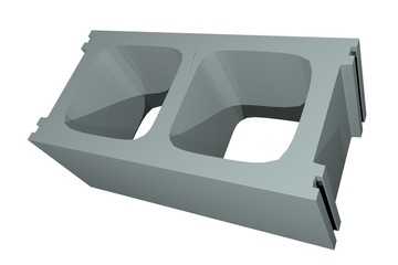 3D Art Cinder Block