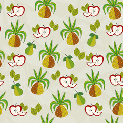 Seamless Vintage Kitchen Fruit