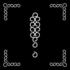 Vector logo with exclamation mark mark in modern design