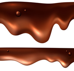 Chocolate realistic drip set