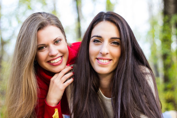 Obraz premium Smiling friends