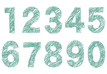 手書き風の数字