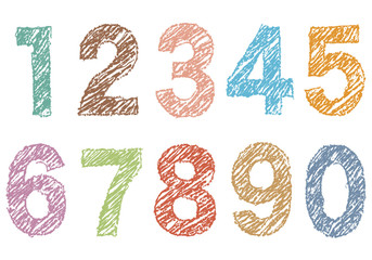 手書き風の数字