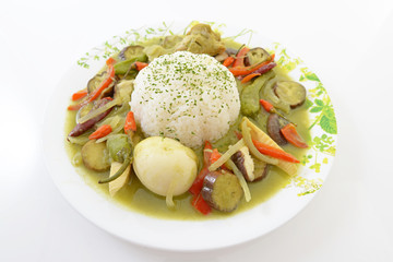 美味しそうなグリーンカレー