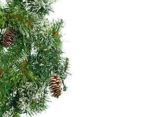 Christmas decoration isolated white.