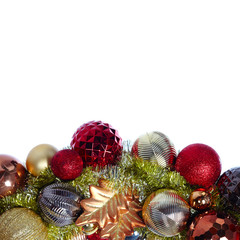 Christmas decoration isolated white.