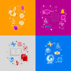 education sticker infographic