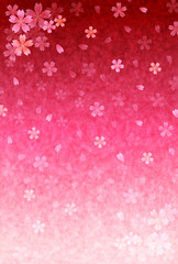 桜　年賀状　背景