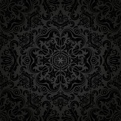 Damask Seamless  Pattern. Orient Background