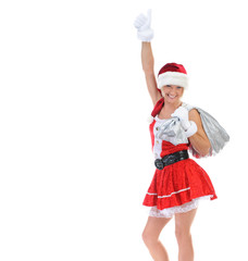 Obraz premium Christmas Smiling Woman