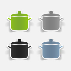 realistic design element: saucepan