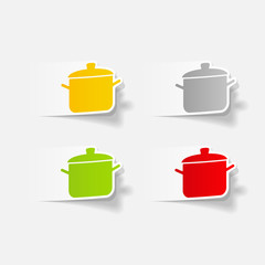 realistic design element: saucepan