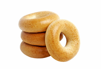 Bagels isolated on a white background
