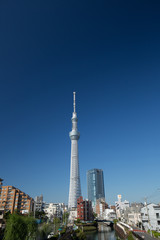 東京スカイツリーと北十間川