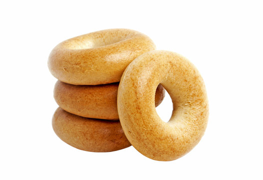 Bagels isolated on a white background