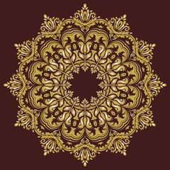 Orient  ornamental round lace