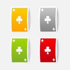 realistic design element: playing card