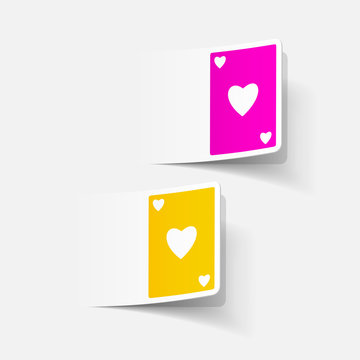 realistic design element: playing card