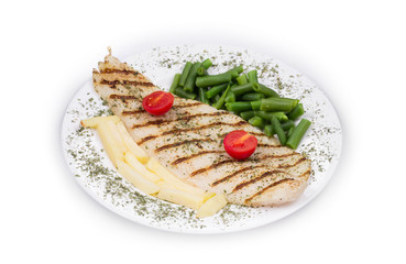Grilled fish fillet