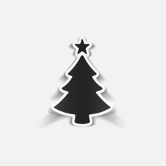 realistic design element: christmas tree