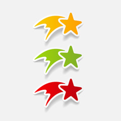 realistic design element: christmas star