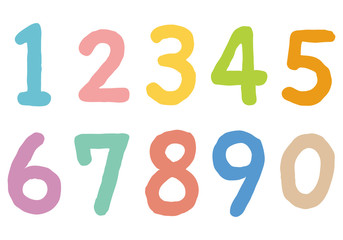 カラフルな数字