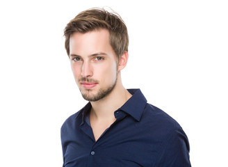 Fototapeta premium Serious caucasian man