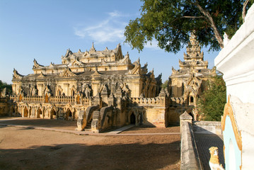 Temple of Maha Aungmye Bonzan monastery in Inwa, Mandalay