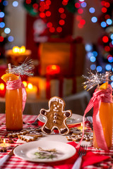 Sweet Christmas decorated table
