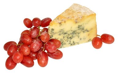 Red Grapes And Blue Stilton Cheese