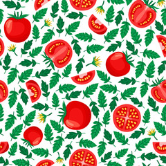 tomatoes seamless pattern