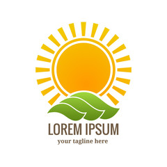 Sunset logo or emblem