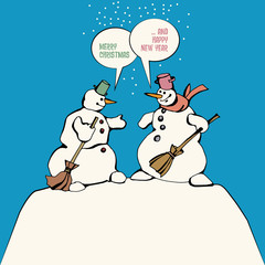 Happy New Year card design