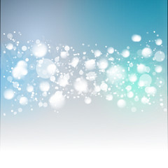 Light blue sky background with snow tape