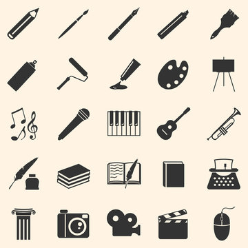 Vector Set of Art Icons