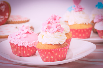 dessert table at party