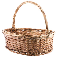 Fototapeta na wymiar empty wickered basket