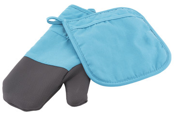 kitchen glove and towel isolated