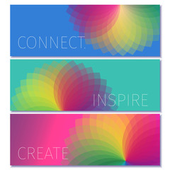 colorful modern banner design template