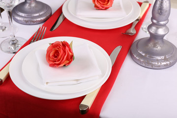 Festive table setting