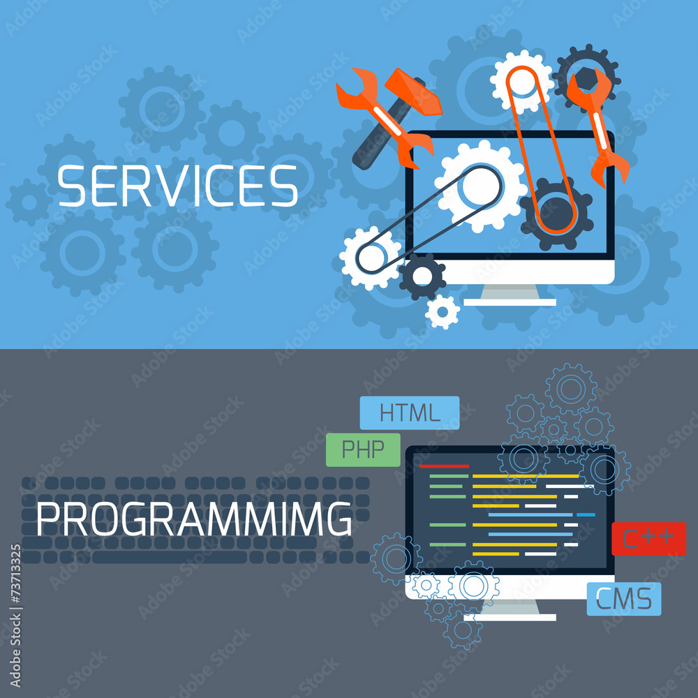 Poster concept for services and programming