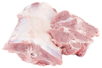lamb chopped at cutlets isolated