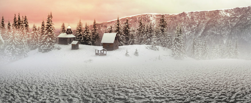 Fototapeta  lonely monastery