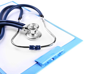 Medical supplies isolated on white