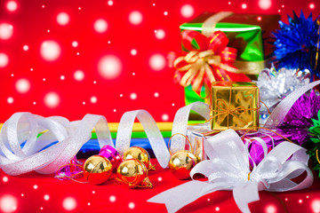 Celebration theme with christmas & new year gifts