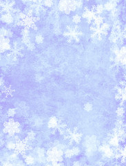 Christmas background  with snowflakes