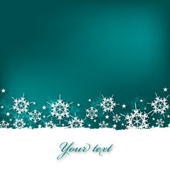 Christmas card with space for text - obrazy, fototapety, plakaty