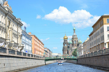 Fototapeta premium Санкт-Петербург, канал Грибоедова, Собор Спаса на крови
